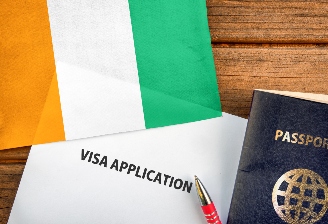 Fingerprint collection as part of the Ivory Coast visa application process