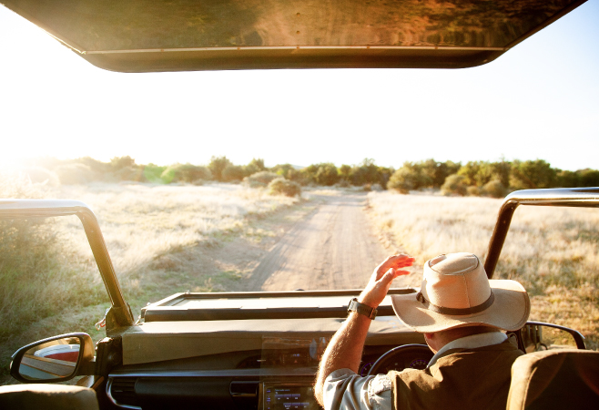 Clear skies and mild weather during one of the best times to visit Africa.