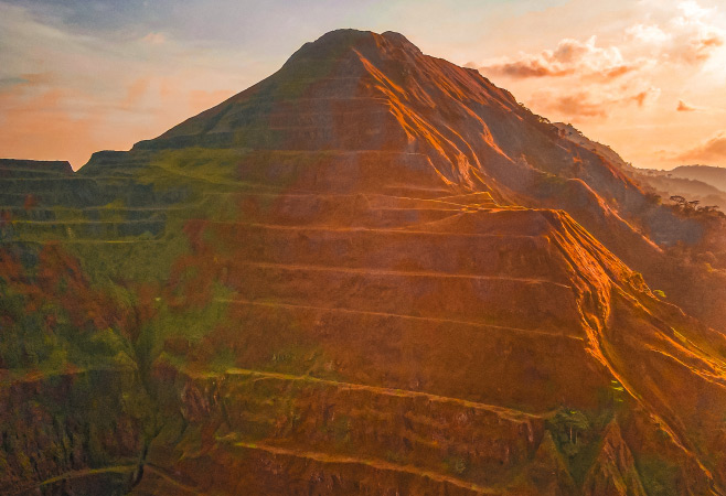 Mount Nimba sunset offers breathtaking views